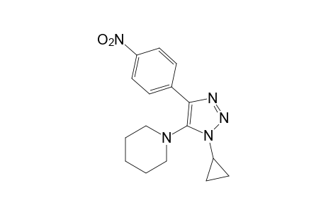 1-cyclopropyl-4-(p-nitrophenyl)-5-piperidino-1H-1,2,3-triazole