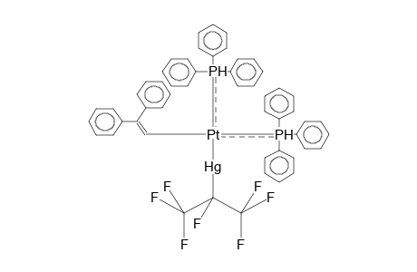 CIS-(HEPTAFLUOROISOPROPYLMERCURO)(2,2-DIPHENYLVINYL)BIS(TRIPHENYLPHOSPHINE)PLATINA