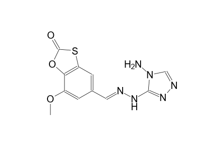1,3-benzoxathiole-5-carboxaldehyde, 7-methoxy-2-oxo-, (4-amino-4H-1,2,4-triazol-3-yl)hydrazone