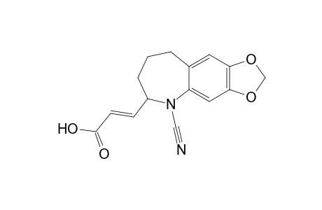 3-[5-Cyano-8,9-dihydro-7H-1,3-dioxolo[4,5-h]benzazepin-6-yl]propenoic acid