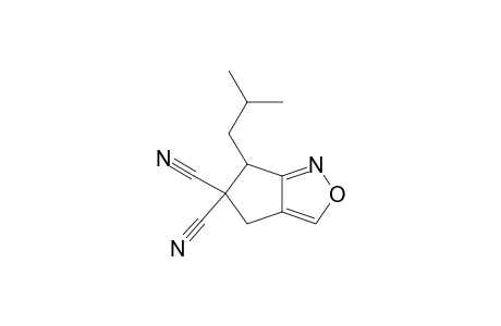 6-(2-methylpropyl)-4,6-dihydrocyclopenta[c][1,2]oxazole-5,5-dicarbonitrile