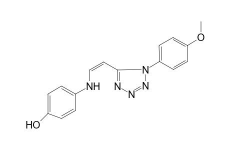 4-(((Z)-2-[1-(4-Methoxyphenyl)-1H-tetraazol-5-yl]ethenyl)amino)phenol