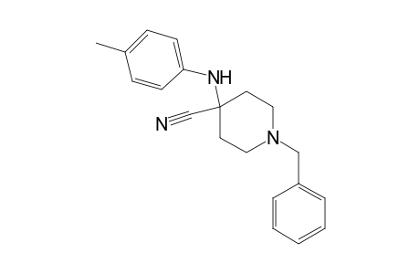 1-benzyl-4-(p-toluidino)isonipecotonitrile