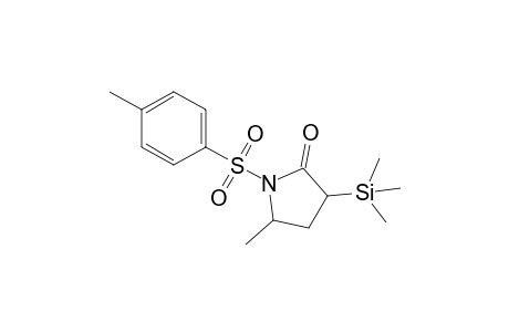 5-METHYL-1-[(4-METHYLPHENYL)-SULFONYL]-3-TRIMETHYLSILYL-2-PYRRORIDINONE;MAJOR-ISOMER