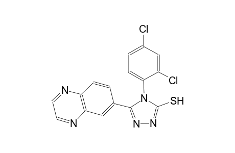 4H-1,2,4-triazole-3-thiol, 4-(2,4-dichlorophenyl)-5-(6-quinoxalinyl)-