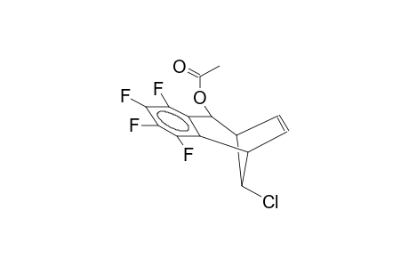 8-ANTI-CHLORO-2-ENDO-ACETOXY-3,4-TETRAFLUOROBENZOBICYCLO[3.2.1]OCTADIENE-3,6