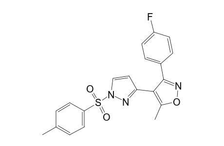 3-(4-Fluorophenyl)-5-methyl-4-(1-tosyl-pyrazol-3-yl)isoxazole