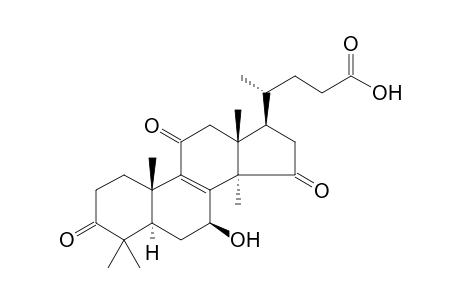 LUCIDENIC-ACID-A;7-BETA-HYDROXY-4,4,14-ALPHA-TRIMETHYL-3,11,15-TRIOXO-5-ALPHA-CHOL-8-EN-24-OIC-ACID