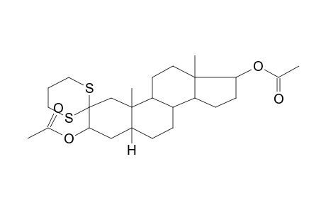 Spiro(3,17-diacetoxyandrostane)[2,2'](1',3'-dithiane)