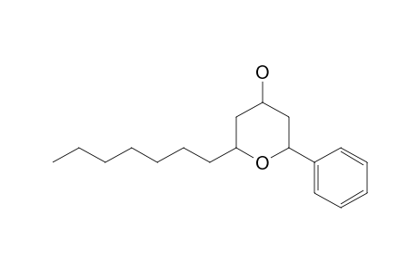 2-Heptyltetrahydro-6-phenyl-2H-pyran-4-ol