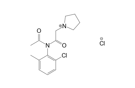 N-acetyl-6'-chloro-1-pyrrolidineaceto-o-toluidide, monohydrochloride