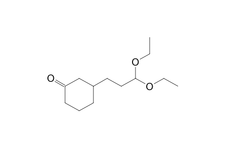 3-(3,3-Diethoxypropyl)cyclohexanone