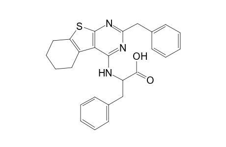 (2S)-2-[(2-benzyl-5,6,7,8-tetrahydro[1]benzothieno[2,3-d]pyrimidin-4-yl)amino]-3-phenylpropanoic acid