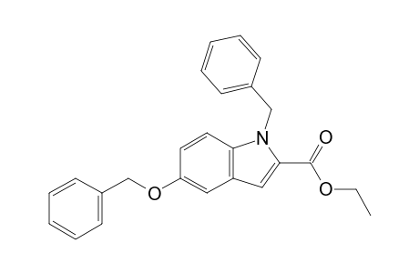 1-benzyl-5-(benzyloxy)indole-2-carboxylic acid, ethyl ester