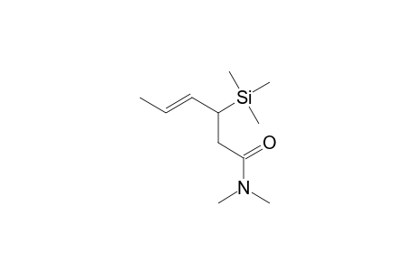 (4E)-N,N-Dimethyl-3-(trimethylsilyl)-4-hexenamide