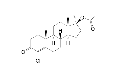 4-Chloro-17.alpha.-methyltestosterone, o-acetyl