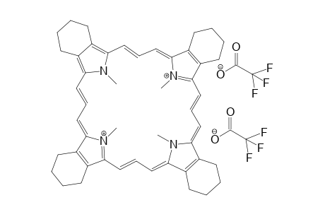 Hexadecahydro-N,N',N",N"'-tetramethyl-tetrabenzo[26]porphyrinoo-(3,3,3,3)dium bis(trifluoroacetate)