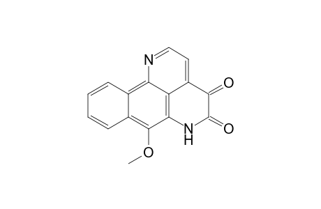 HADRANTHINE-B;7-METHOXY-4,5-DIHYDRONAPHTHO-[1,2,3-IJ]-[2,7]-NAPHTHYRIDINE-4,5-(6H)-DIONE