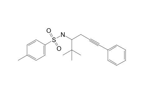 1-Phenyl-5,5-dimethyl-4-N-(p-toluenesulfonyl)amino-1-hexyne