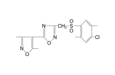 3-{[(4-chloro-2,5-xylyl)sulfonyl]methyl}-5-(3,5-dimethyl-4-isoxazolyl)-1,2,4-oxadiazole