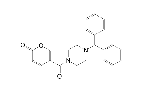 5-[(4-benzhydryl-1-piperazinyl)carbonyl]-2H-pyran-2-one