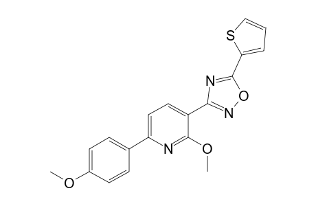 Pyridine, 2-methoxy-6-(4-methoxyphenyl)-3-[5-(2-thienyl)-1,2,4-oxadiazol-3-yl]-