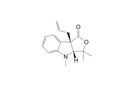 1(N),2,2-Trimethyl-4-oxo-4a-allyl-tetrahydrofuro[3,4-b]indole