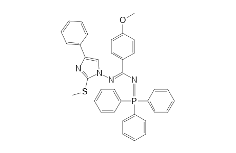 2-Methylthio-4-phenyl-1-[.alpha.(triphenylphosphoranylidenamino)-4-methoxybenzylideneamino]imidazole