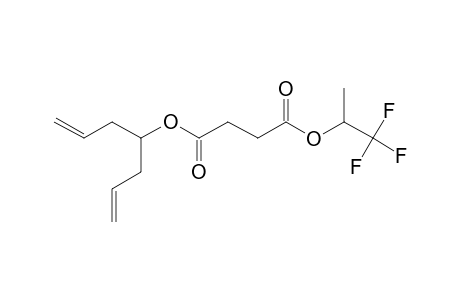 Succinic acid, 1,1,1-trifluoroprop-2-yl hept-1,6-dien-4-yl ester