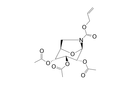 2,3,4-TRI-O-ACETYL-6-ALLYLOXYCARBONYLAMINO-1,6-ANHYDRO-6-DEOXY-BETA-D-GLUCOPYRANOSE;MAJOR-ROTAMER