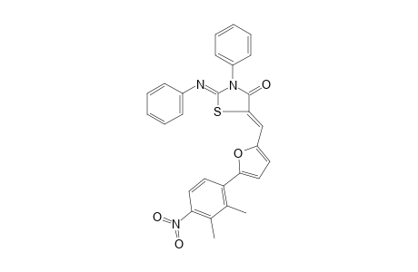 4-thiazolidinone, 5-[[5-(2,3-dimethyl-4-nitrophenyl)-2-furanyl]methylene]-3-phenyl-2-(phenylimino)-, (2Z,5Z)-