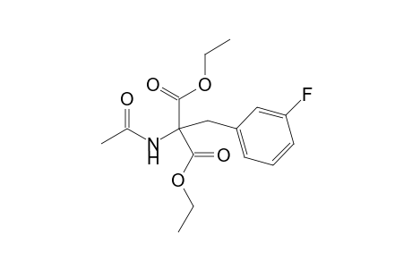 Diethyl .alpha.-acetamodo-.alpha.-(3-fluorobenzyl)malonate