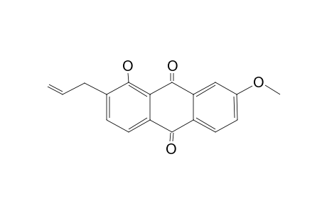 1-Hydroxy-8-methoxy-2-(prop-2'-enyl)anthraquinone