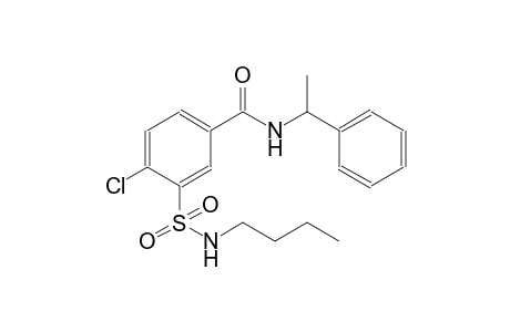 3-[(butylamino)sulfonyl]-4-chloro-N-(1-phenylethyl)benzamide