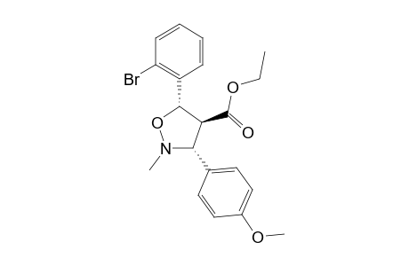 Ethyl (3R*,4S*,5S*)-5-(2-Bromophenyl)-3-(4-methoxyphenyl)-2-methylisoxazolidine-4-carboxylate
