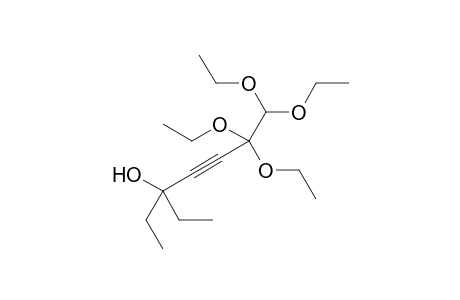 6,6,7,7-Tetraethoxy-3-ethylhept-4-yn-3-ol