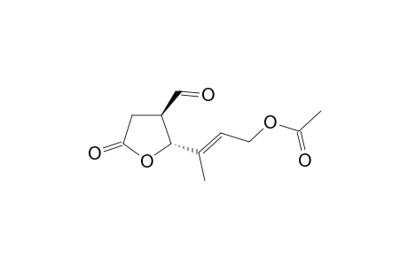 (2S*/R*,3R*)-3-Formyl-5-oxo-2-(2'-acetoxymethylpropen-2'-yl)tetrahydrofuran