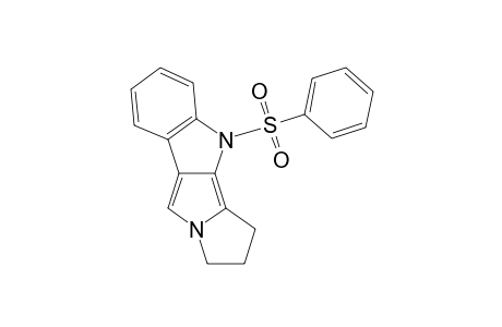 Pyrrolizino[1,2-b]indole, 1,2,3,4-tetrahydro-4-(phenylsulfonyl)-