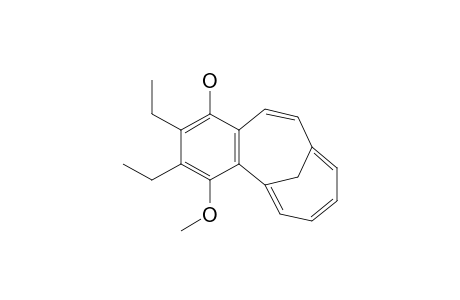 3-Methoxy-4,5-diethyltricyclo[8.4.1.0(2,7)]pentadeca-1(14),2(7),3,5,8,10,12-heptaen-6-ol