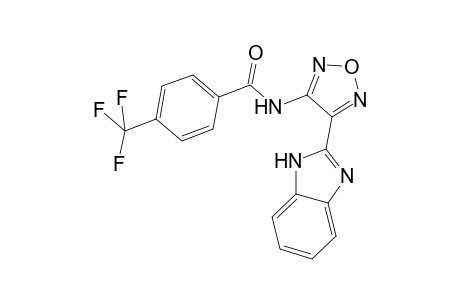 N-[4-(1H-benzimidazol-2-yl)-1,2,5-oxadiazol-3-yl]-4-(trifluoromethyl)benzamide