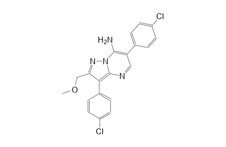 pyrazolo[1,5-a]pyrimidin-7-amine, 3,6-bis(4-chlorophenyl)-2-(methoxymethyl)-