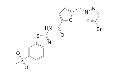 5-[(4-bromo-1H-pyrazol-1-yl)methyl]-N-[6-(methylsulfonyl)-1,3-benzothiazol-2-yl]-2-furamide