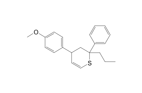 4-(p-Methoxyphenyl)-2-phenyl-2-propyl-3,4-dihydro-2H-thiopyran