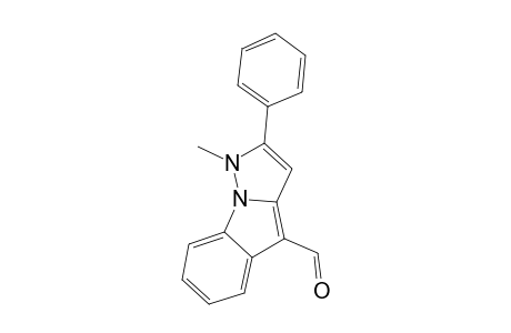 4-FORMYL-1-METHYL-2-PHENYL-1H-PYRAZOLO-[1,5-A]-INDOLE