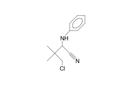 2-(N-Phenyl)amino-4-chloro-3,3-dimethyl-butanenitrile