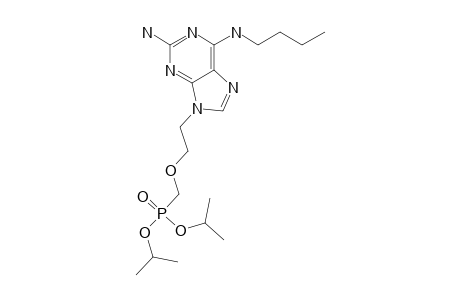 Diisopropyl{2-[2-amino-6-(n-butylamino)-9H-purine-9-yl]ethoxy}methylphosphonate