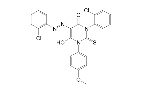 3-(o-chlorophenyl)-5-[(o-chlorophenyl)azo]-1-(p-methoxyphenyl)-2-thiobarbituric acid