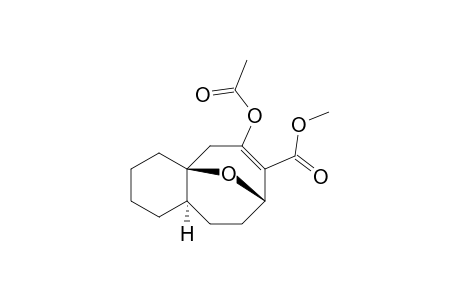 (1R*,3R*,6S*)-12-Acetoxy-13-(methoxycarbonyl)-2-oxatricyclo[7.3.1.0(1,6)]tridec-12-ene