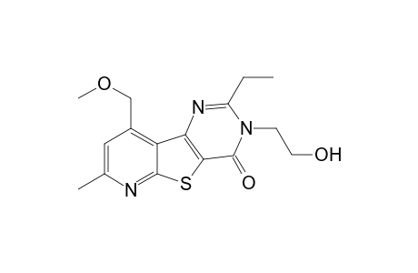 4-Ethyl-5-(2-hydroxyethyl)-13-(methoxymethyl)-11-methyl-8-thia-3,5,10-triazatricyclo[7.4.0.0(2,7)]trideca-1(13),2(7),3,9,11-pentaen-6-one