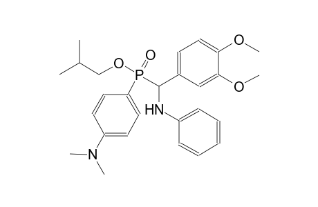 isobutyl anilino(3,4-dimethoxyphenyl)methyl[4-(dimethylamino)phenyl]phosphinate